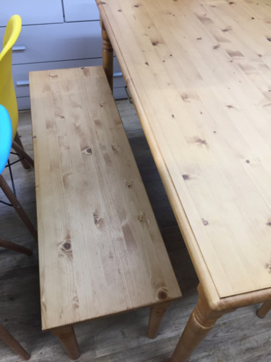 取りに来られる方限定！大川家具のダイニング4点セットです！