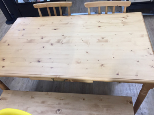 取りに来られる方限定！大川家具のダイニング4点セットです！