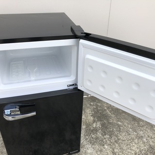 管理KRR174】S-cubism 2018年 WRD-2090K 85L 2ドア冷凍冷蔵庫 レトロ調