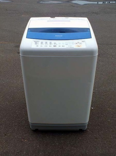 【苫小牧バナナ】2007年製 ナショナル/National 7.0kg 全自動洗濯機 NA-F70PX9-A ブルー系 家族向け 清掃済み