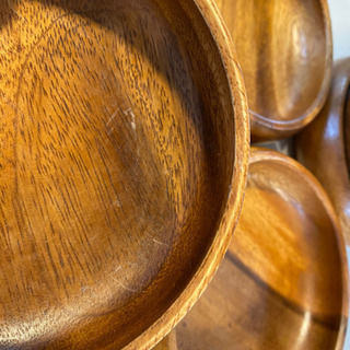 【お取り置き中】木製プレート/サラダボウル5個セットの画像