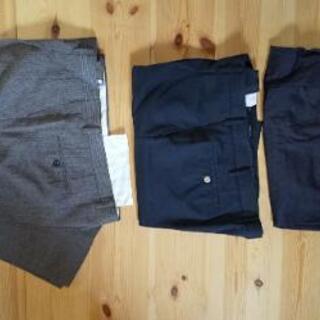 紳士用Lサイズ 夏秋スラックス6点、ジャケット2点セット、裏起毛ゆったりパンツ付きの画像