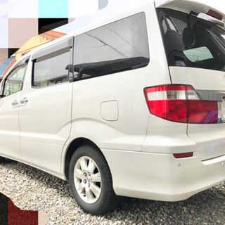 値下げ■車検ほぼ満タン◾️トヨタ◾️アルファード◾️4WD◾️2400cc◾️パールホワイト◾️車検ありの画像