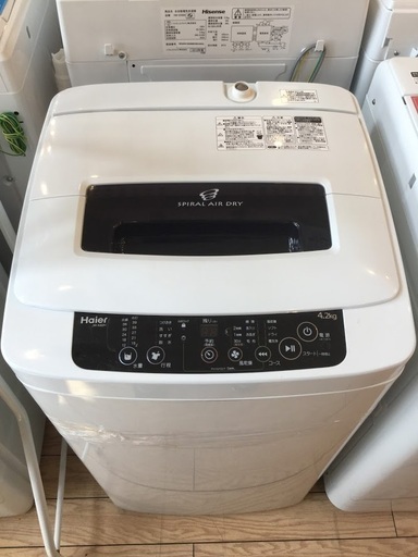【限定特価】Haier 全自動洗濯機 JW-K42H 2014年製 【ﾄﾚﾌｧｸ桶川店】