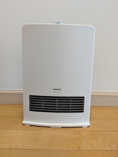 小型足元ファンヒーター DF-J121 (1200W/600W 2段階切替式) 暖房 【箱・説明書付】