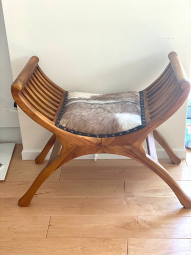 バリ島　椅子　スツール　チーク