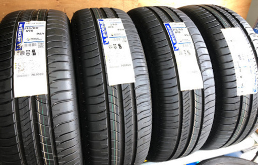 215/60R16・新品 夏タイヤ エスティマ純正アルミホイール ハイグロス セット