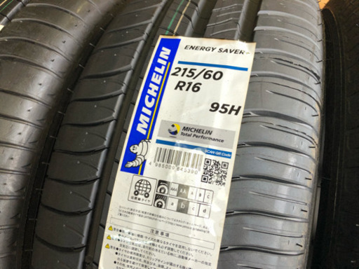 215/60R16・新品 夏タイヤ エスティマ純正アルミホイール ハイグロス セット