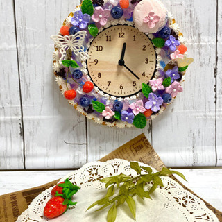 ⭐️プルプル紫陽花ゼリーケーキの時計⭐️の画像