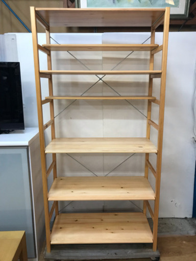 無印良品 パイン材ユニットシェルフ 幅86cm 中古