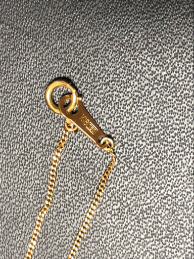 値下げ！k18 ペリドットとダイヤのネックレス