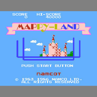 【FC】マッピーランド（端子清掃・動作確認済）