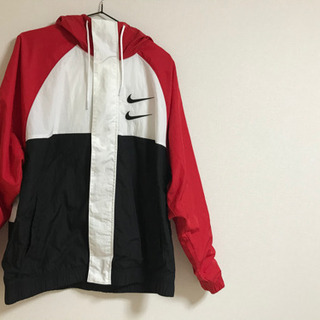 新品　レッド　 Lサイズ　NIKE  スウッシュ ウーブン ジャケット