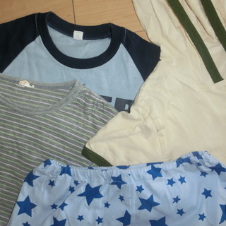 サイズ95 男の子 夏服４点セット 半袖Ｔシャツ,パジャマズボン他 の画像
