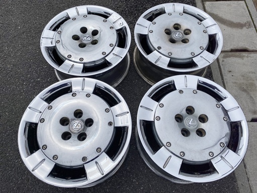 ４本 ★ トヨタ ソアラ レクサス SC430 純正 クロームメッキ ★ 8.0J ×18 +45 5H‐114.3 ★ USDM 北米 米国