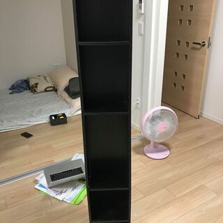 山善 本棚 幅25.5×奥行17×高さ150cm