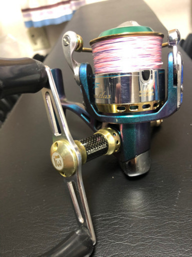 Daiwa Emelaldas2506、リールスタンド、ブリーデンWハンドルカスタム