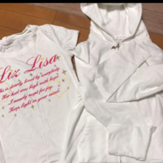 リズリサ　パーカー　Tシャツ　中古品　新生活　入学準備　春服