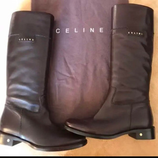 CELINE ロングブーツ（ジョッキーブーツ）レザー