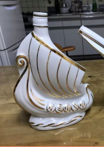 ラーセン ピュアホワイトシップ 700ml 40度 S.A シップボトル 未開栓 Larsen Pure White Viking Ship Fine Champagne Cognac LARSEN A00284