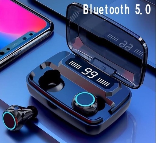 【新品】高音質なワイヤレスイヤホン 防水 Bluetooth5.0 スマホスタンドにもなる ヘッドホン イヤフォン androidやiPhoneやタブレットなどに対応