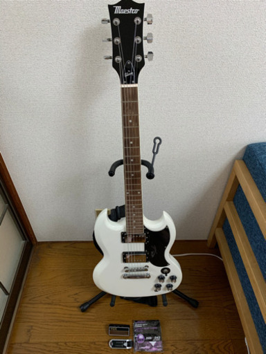 エレキギター　SG 白　Maestro by Gibson
