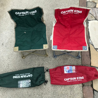 キャンプ用折り畳みイス　2脚の画像