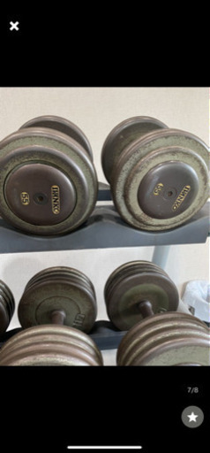 IVANKO　ペイントダンベルSDP　55ポンドから105ポンド6セットテクノジムラック付き