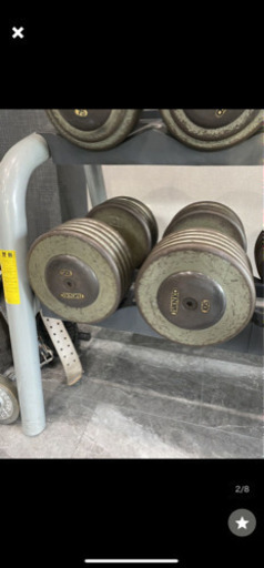 IVANKO　ペイントダンベルSDP　55ポンドから105ポンド6セットテクノジムラック付き