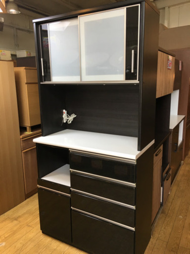 アーバンStyle ニトリ 2面レンジボード ポスティア100 ハイカウンター 鏡面仕上げ