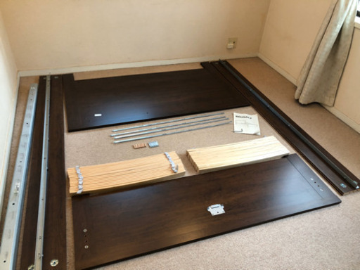 イケア　ダブルベッド　中古