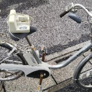 鍵がないので起動できません！タイヤパンク！電動自転車