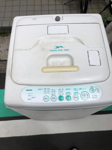 2010年製　TOSHIBA 洗濯機　4.2キロ　現状お渡し　2500円