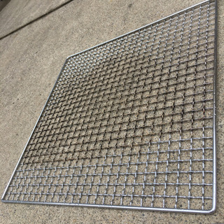 極太ステンレス30cm正確網／太35cm正角網／細28cm丸網 焼き網 BBQコンロ用 七輪用の画像