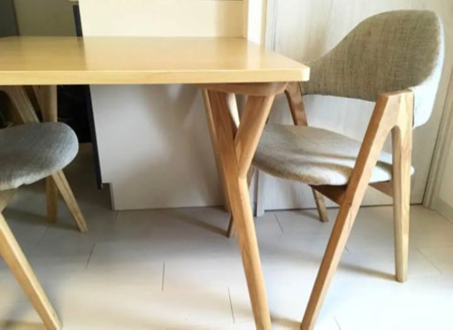 ILALI ダイニングテーブル チェア2脚セット