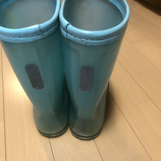 水色の長靴21センチ　レインシューズの画像