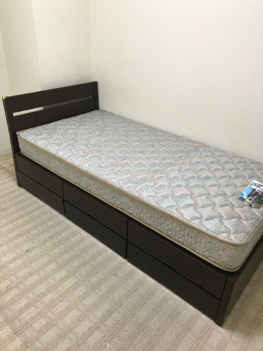 美品☆　組立サービス☆ シングルベッド☆マットレス\u0026フレームセット　買取帝国　朝霞店