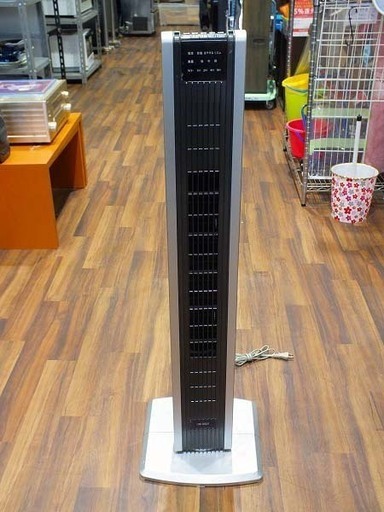 【苫小牧バナナ】2009年製 ユニ・ロット/UNIROOT タワー型扇風機 UMT-50 グレー系 清掃済み