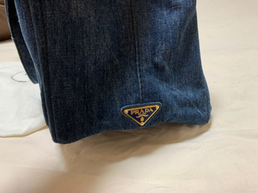 PRADA カナパ デニムトートバッグ