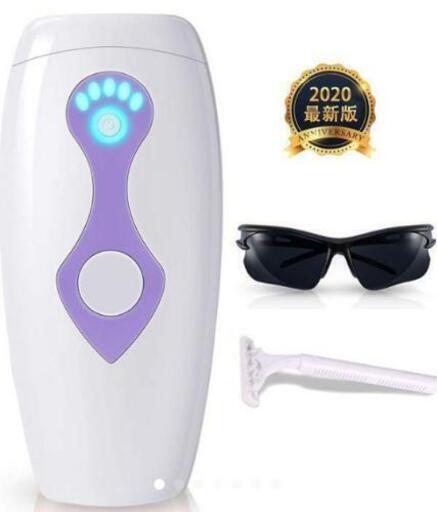 【フラッシュ式レーザー脱毛器】50万発照射 5段階調整可能 安全便利 全身適用