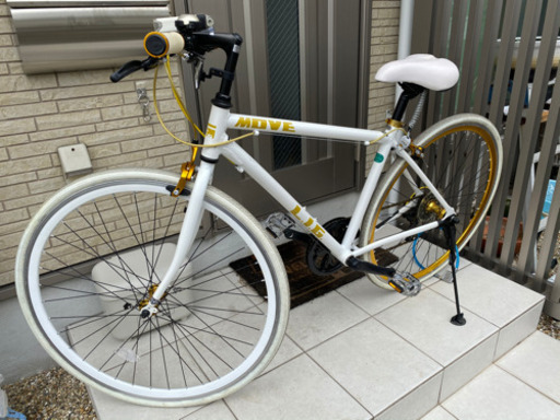 クロスバイク　白