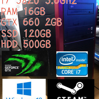 衝撃価格 i7 3820 付属品コミコミ ゲーミングPC