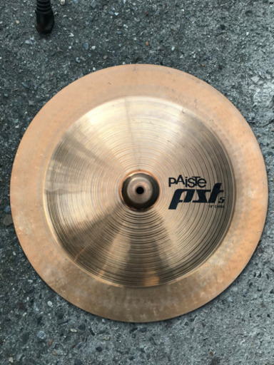 パイステ　PAISTE チャイナシンバル　スタンド付き
