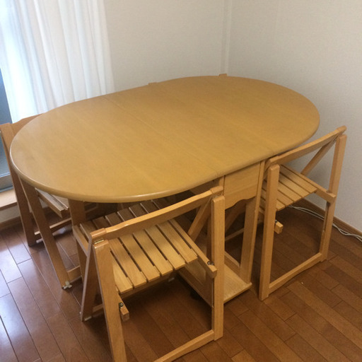 折りたたみダイニングテーブル
