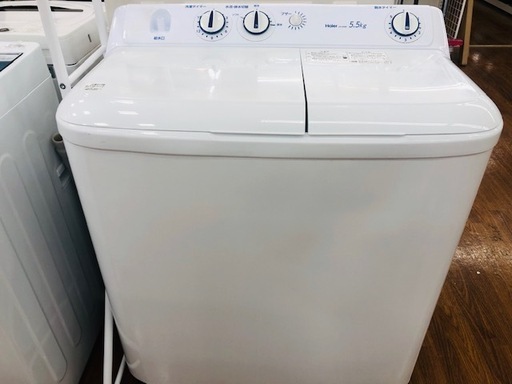 6ヶ月間の保証付　Haier　2槽式洗濯機　2014年製　JW-W55E【トレファク所沢店】