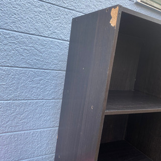 カラーボックス　茶色　３段の画像