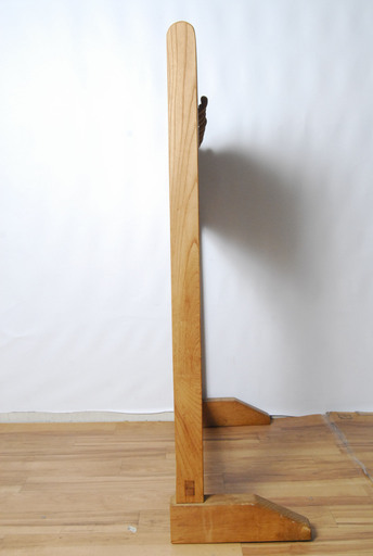 2751 豪華 欅 ケヤキ 無垢造り フック スタンド 帽子掛け 小物掛け 高さ129cm 幅92cm 愛知県岡崎市 直接引取可　エビス