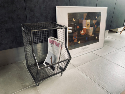 アイアン　マガジンラック　箱　本棚　男前インテリア　無骨　ヴィンテージ