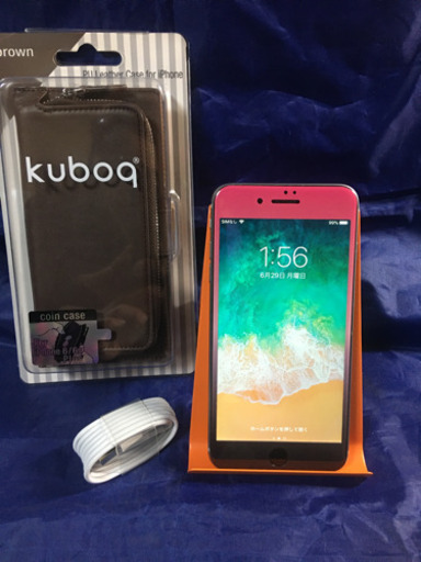 美品 iPhone6 plus 64GB スペース グレー おまけ付き カバー ケーブル