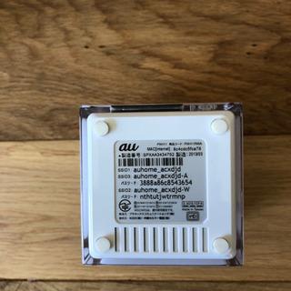 ☆HOME SPOT CUBE/無線 Wi-Fi ルーター/au☆の画像